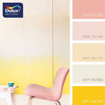 Цвет Dulux 45YY 83/125 (пастельный) в интерьере гостиной (фото)
