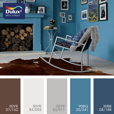 Цвет Dulux 50YR 53/011 (кофейный) в интерьере зала (фото)