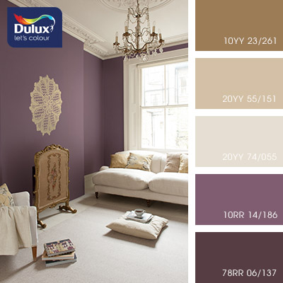 Цвет Dulux 20YY 74/055 (пастельный) в интерьере спальни (фото)