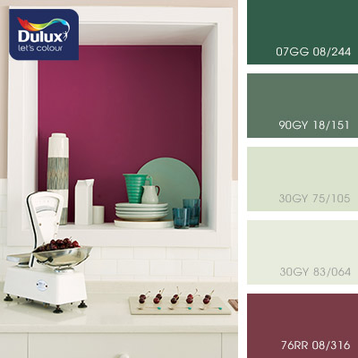 Цвет Dulux 30GY 75/105 (светлый салатовый) в интерьере спальни (фото)