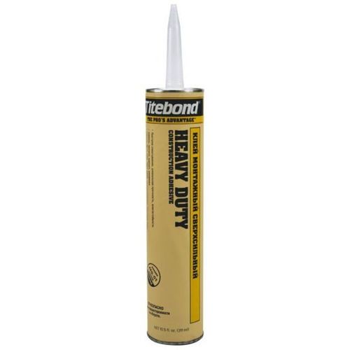 Клей (жидкие гвозди) сверхсильный Titebond Heavy Duty, бежевый картридж, 296 мл (5261)