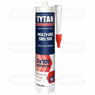 Клей монтажный Tytan Professional Multi-Use каучуковый бежевый, 310 мл.