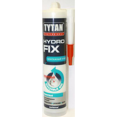 Клей монтажный Tytan Professional Hydrofix акрилатный прозрачный, 310 мл.