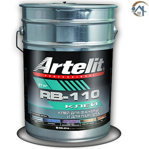 Artelit RB-110, клей для паркета и фанеры, 21 кг.