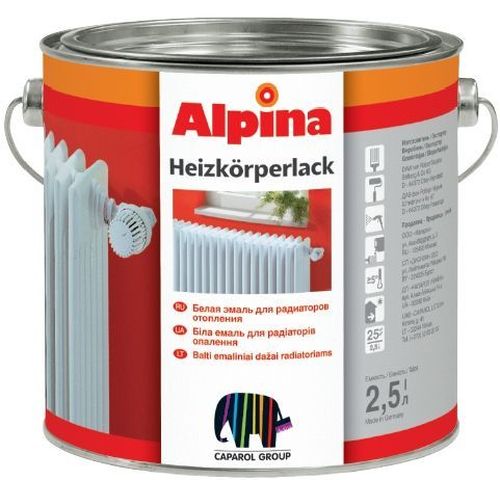 Alpina Heizkoerper, краска для радиаторов, 2,5 л