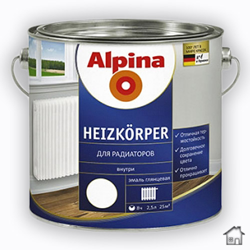 Alpina Heizkoerper, краска  для радиаторов, 0,75 л.