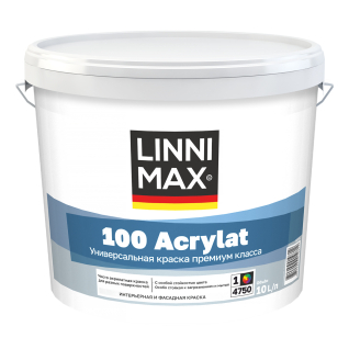 LINNIMAX 100 Acrylat (ЛИННИМАКС 100 Акрилат) универсальная акрилатная краска внутри и снаружи (база 1) 10л (AMPHIBOLIN)