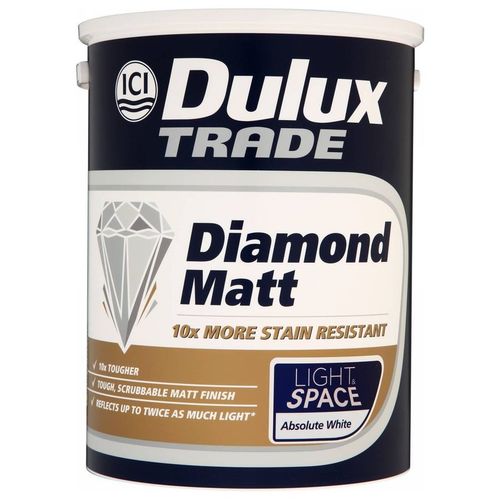 Dulux Trade Diamond Matt BW, матовая краска для стен и потолков, 10 л