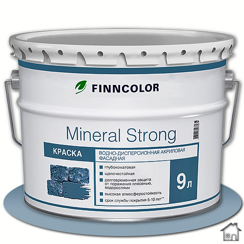 Finncolor Mineral Strong MRA, краска для минеральных фасадов, 9 л.