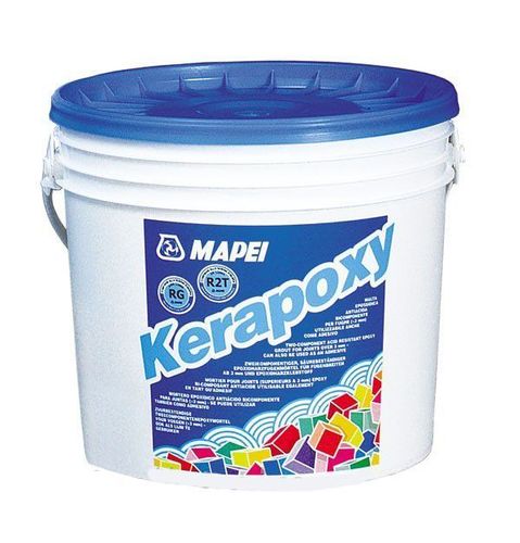 Mapei Kerapoxy №120 черный, затирка для швов плитки, 10 кг.