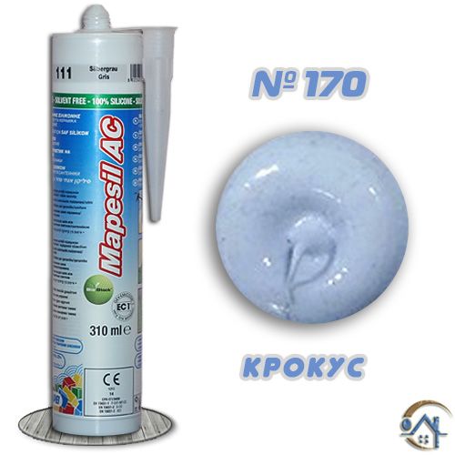 Силиконовый герметик Mapei Mapesil AC 170 Крокус, 310 мл.