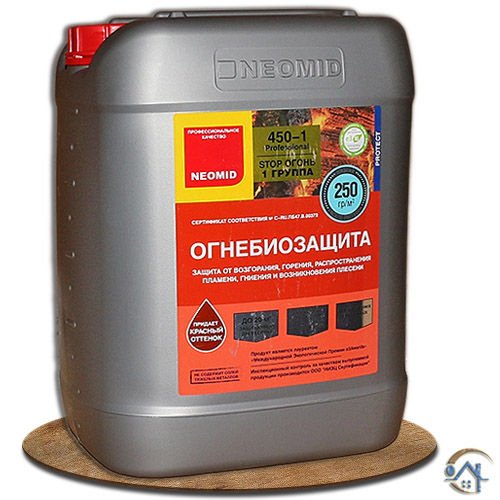 Neomid 450-1, огнебиозащита для дерева, 10 кг.