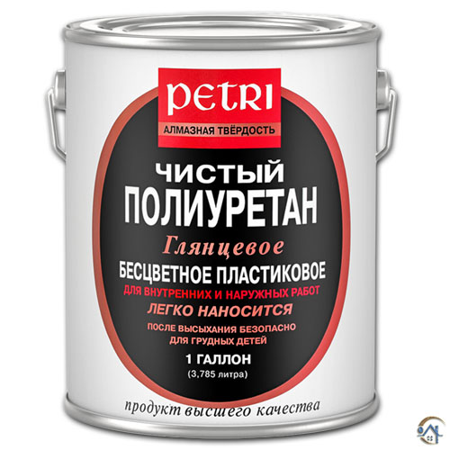 Petri Diamond Hard, универсальный полиуретановый лак, 1 л.