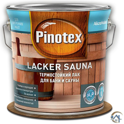 Pinotex Lacker Sauna 20, лак на водной основе термостойкий, 2,7 л.