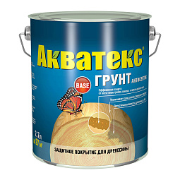 Рогнеда Акватекс, грунт-антисептик для древесины, 2,7 л.