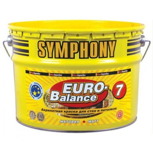 Symphony Euro Balance 7 C, краска для стен и потолков, 9 л.