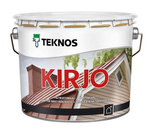 Teknos Kirjo PM3, алкидная краска по металлу, 9 л.