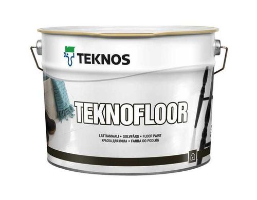 Teknos Teknofloor PM1, краска по бетону и дереву для пола, 0,9 л.