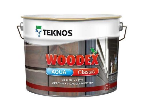 Teknos Woodex  Aqua Classic PM3, лессирующий антисептик, 9 л.