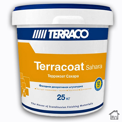 Terraco Терракоат Сахара, декоративное покрытие, 25 кг.