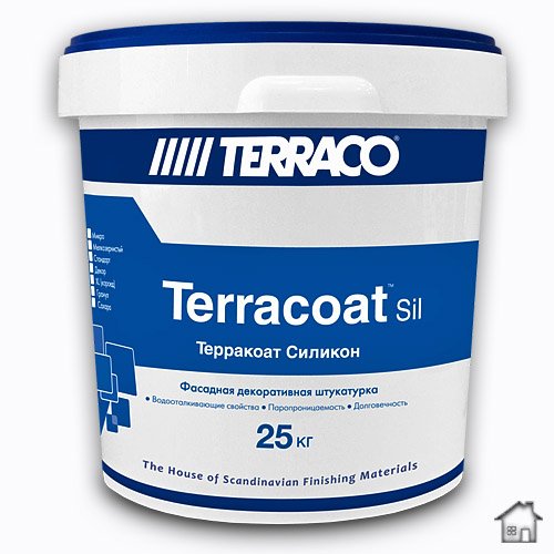 Terraco Терракоат Сахара Silicon, декоративное покрытие, 25 кг.