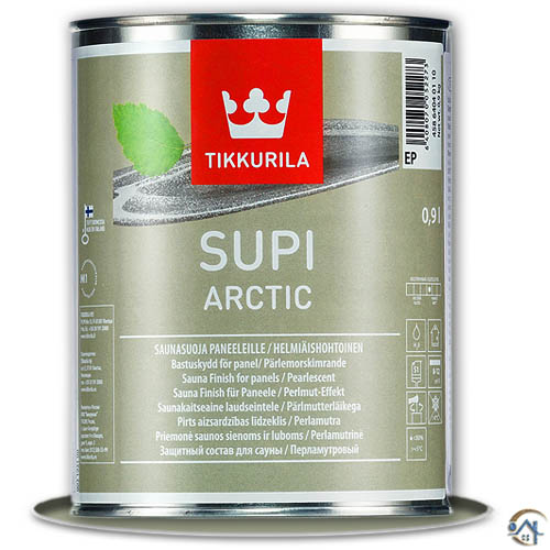 Tikkurila Supi Arctic, защитный состав для бани и сауны, 0,9 л.