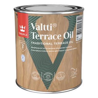 Tikkurila Valtti Terrace Oil EC, атмосферостойкое масло, 0,9 л.
