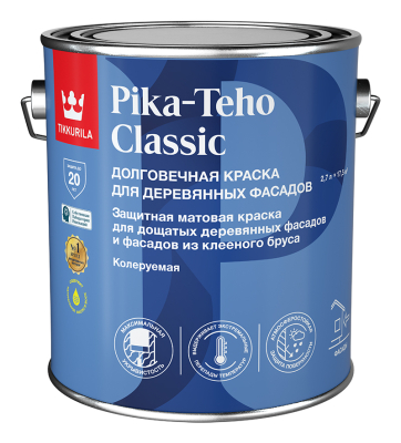 Tikkurila Pika Teho Classic, краска акрилатная для деревянных фасадов, А 2,7 л.