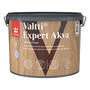 TIKKURILA VALTTI EXPERT AKVA лазурь высокоэффективная защитная, полуматовая (9л)