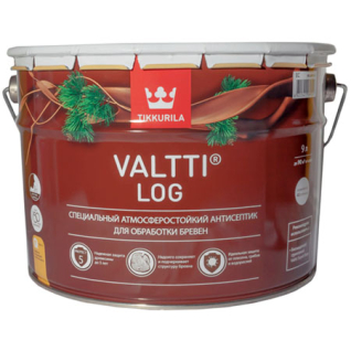 TIKKIVALA (TIKKURILA) EURO VALTTI LOG / ТИККИВАЛА ВАЛТТИ ЛОГ антисептик специальный для бревен, 9л
