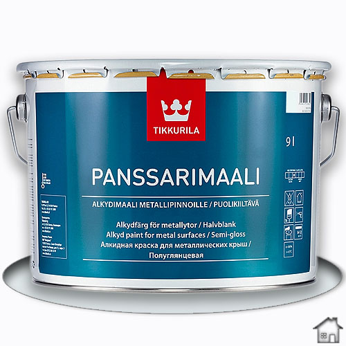 Tikkurila Panssarimaali База А, алкидная краска по металлу, 9 л.