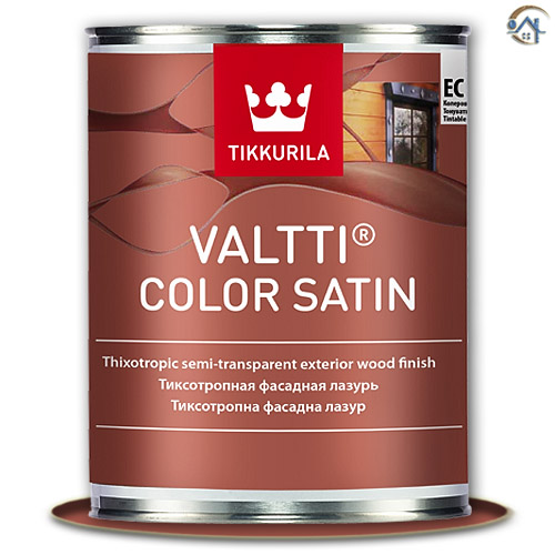 Tikkurila Valtti Color Satin ЕС, лессирующий антисептик, 0,9 л.