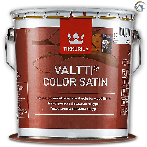 Tikkurila Valtti Color Satin ЕС, лессирующий антисептик, 2,7 л.
