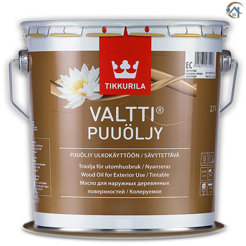 Tikkurila Valtti Puuoljy, масло для обработки древесины,  2,7 л.